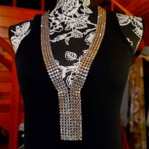 Black tank w/stones around the neckline